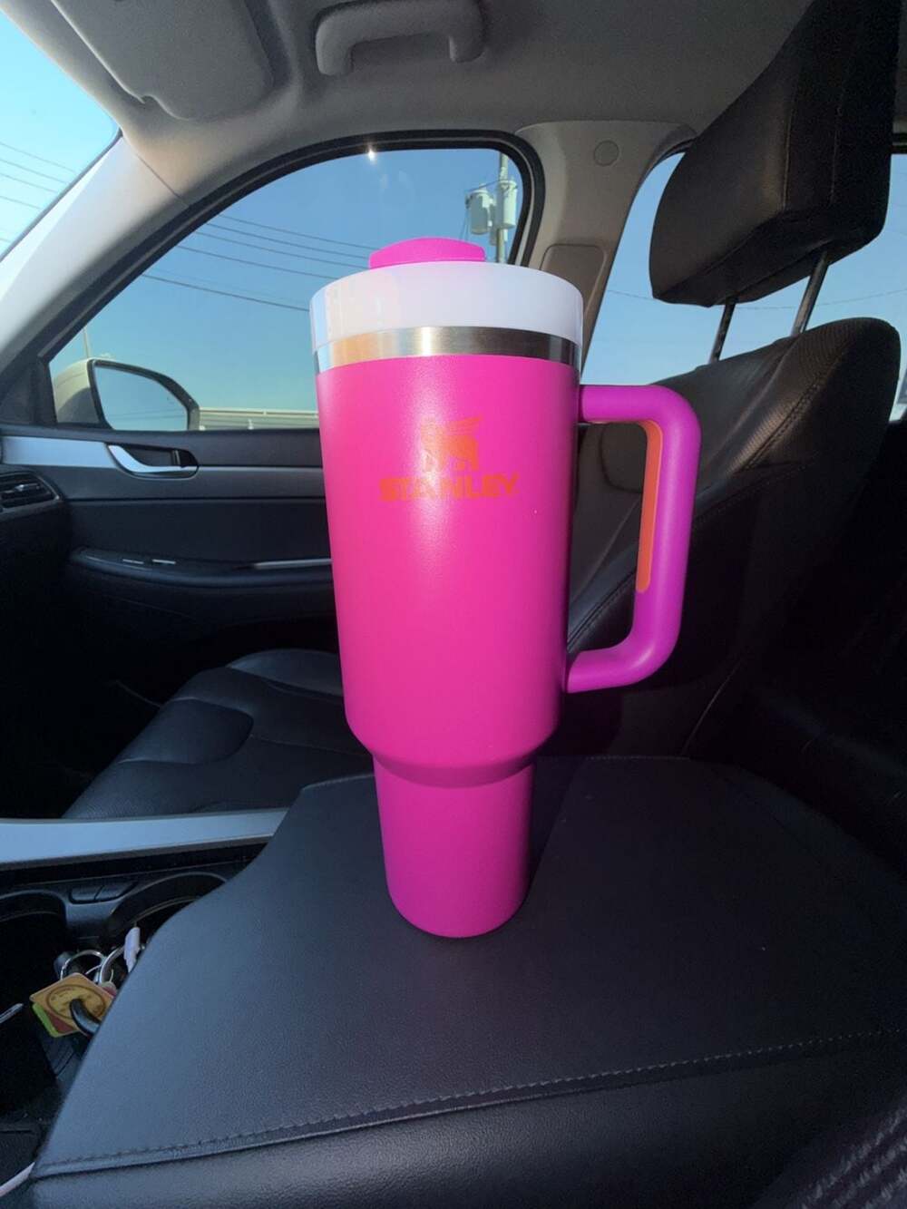 Stanley Quencher H2.0 40oz Tumbler Pink Fuchsia Vivid Violet